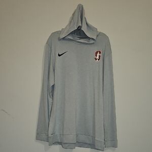 Nike XL Stanford Light Gray Men's Hoodie